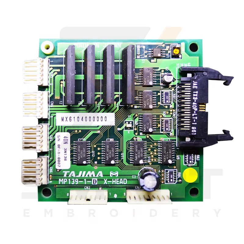 Tajima Embroidery Machine Parts Použité MP139-1-D Tajima: Hlava Amp Card MX6104000000 0J2702000000