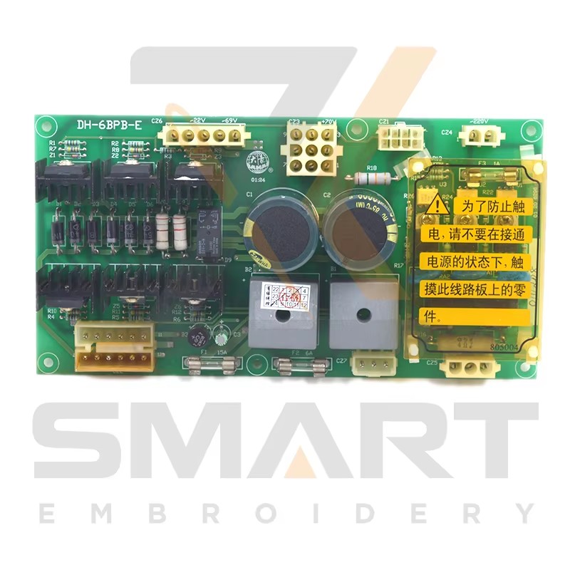 Použité DAHAO 6BPB Power Card Čínske Embroidery Machine Diely EDH04-6BPB-U