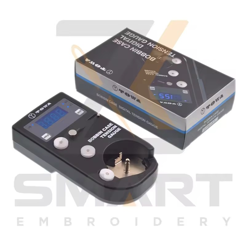 Bobbin Case Napätie Gauge TAJIMA SWF Barudan čínsky zábradliaci stroj diely G0103